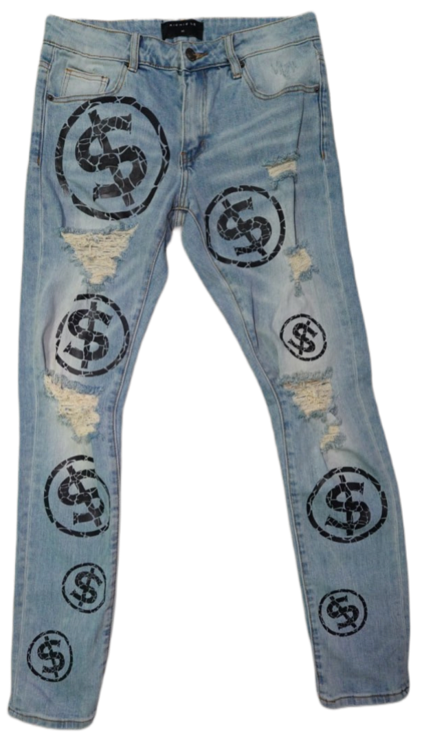 Munyun Jeans Distressed Blue